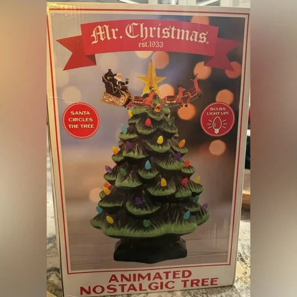 Mr. Christmas Animated Nostalgic Tree. 14.5” Tall. Like new. - Picture 10 of 13